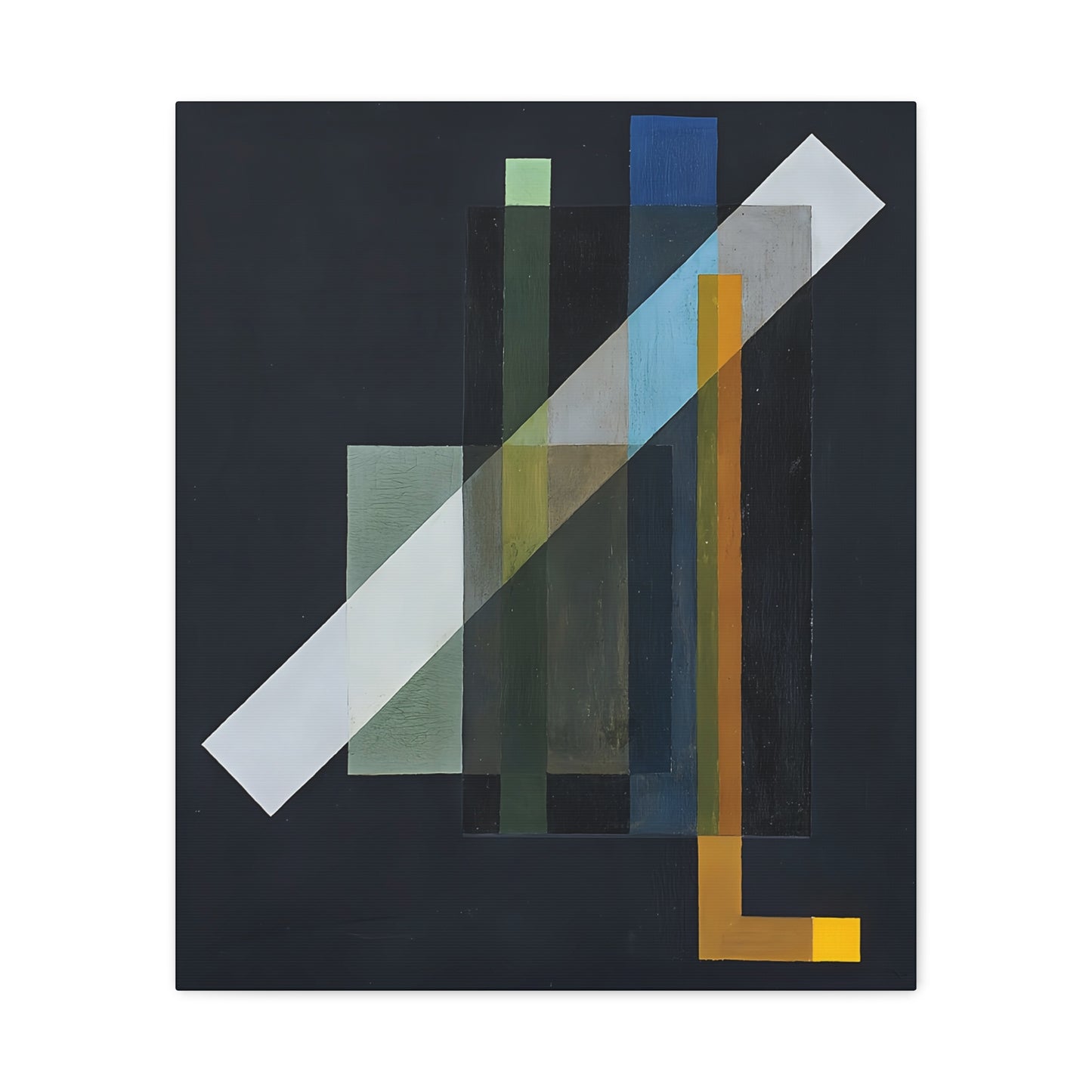 Construction (1924) by László Moholy-Nagy / Reproduction Fine Art sur Toile / Epaisseur 3.2 cm - 1.25 inch