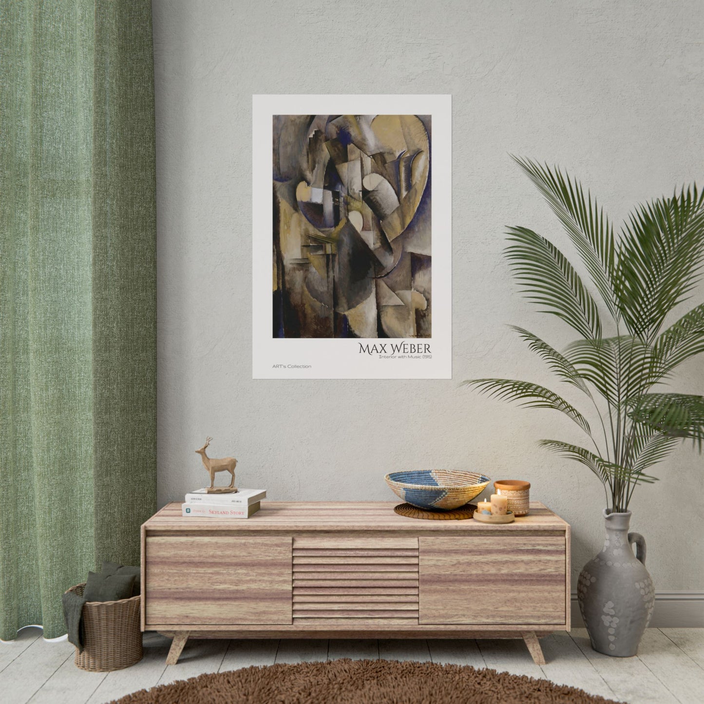 Interior with Music (1915) by Max Weber / Affiche imprimée - Série ART's Collection