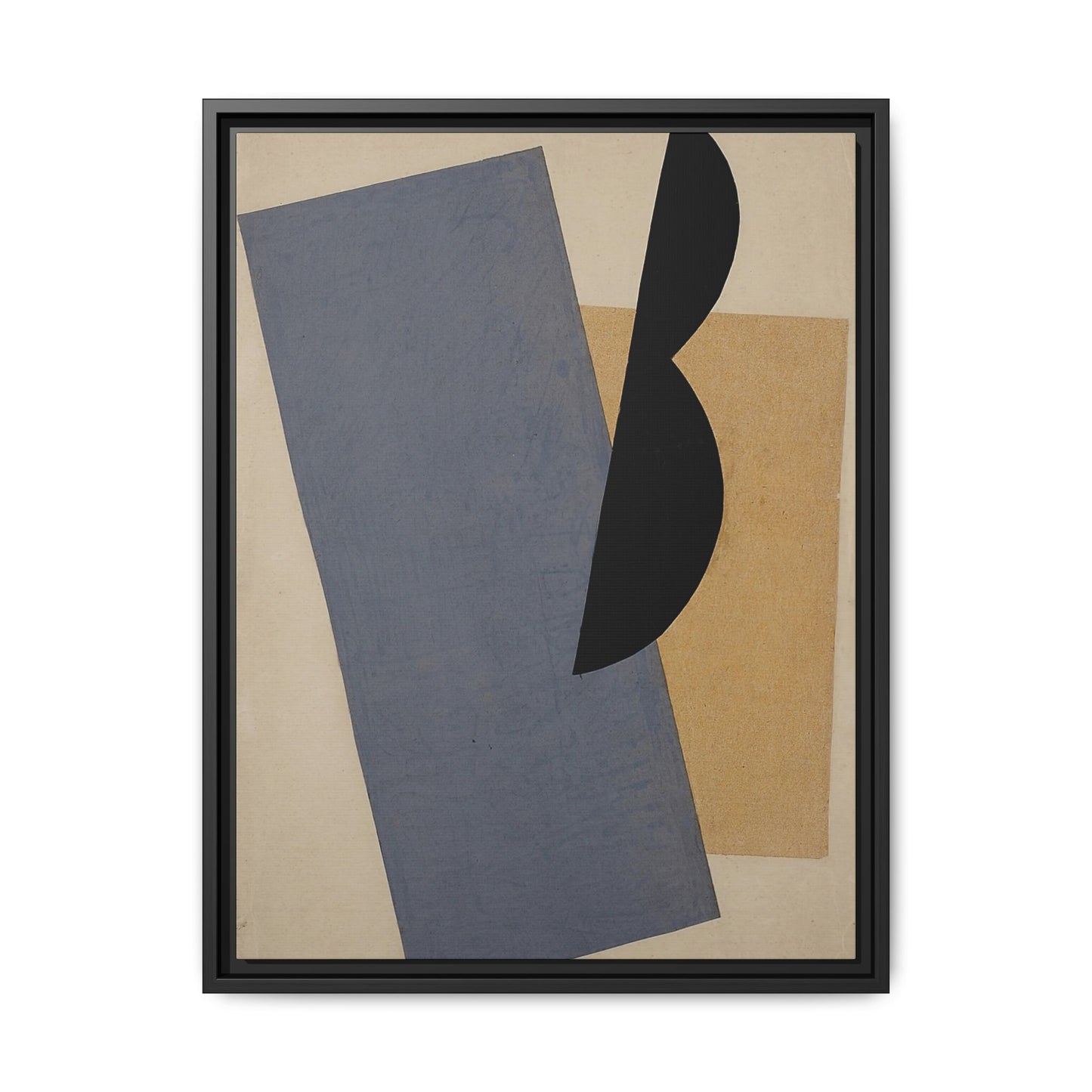 Composition Blue-Yellow-Black (1920) by El Lissitzky / Toile encadrée sur caisse américaine
