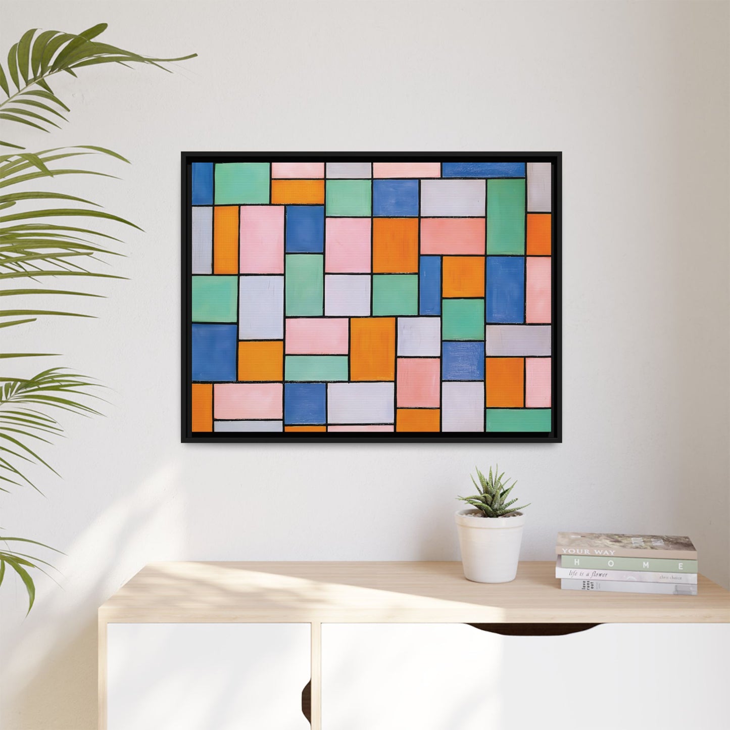 Composition in dissonances (1919) by Theo van Doesburg / Toile encadrée sur caisse américaine