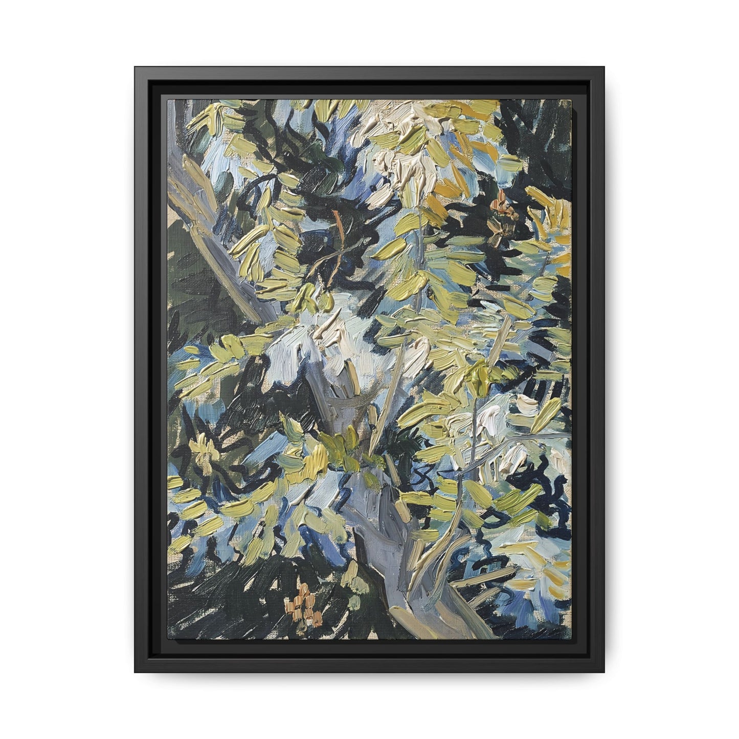 Acacia in Flowers by Vincent van Gogh / Toile encadrée sur caisse américaine