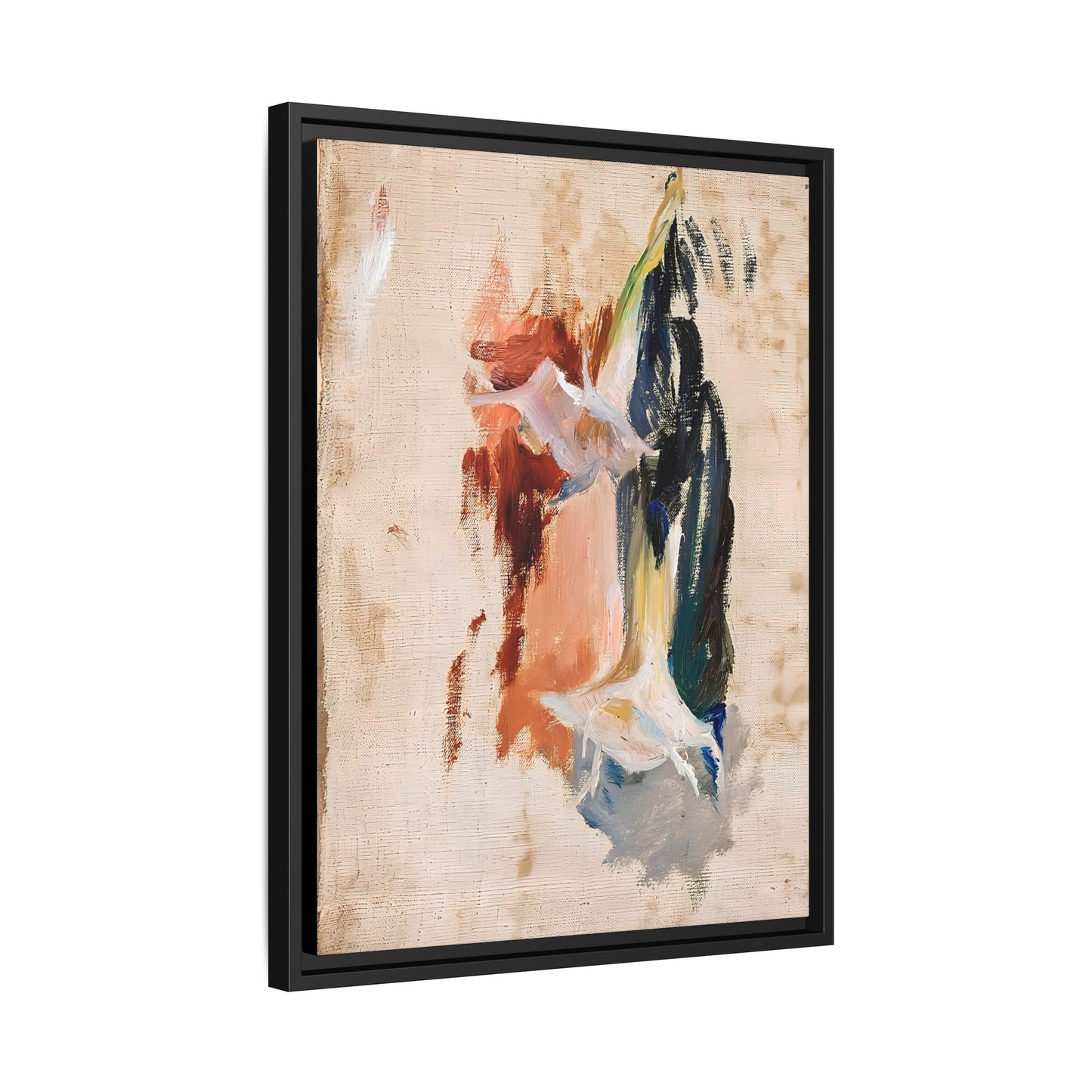 Study of a flower by Jan Ciaglinski / Toile encadrée sur caisse américaine