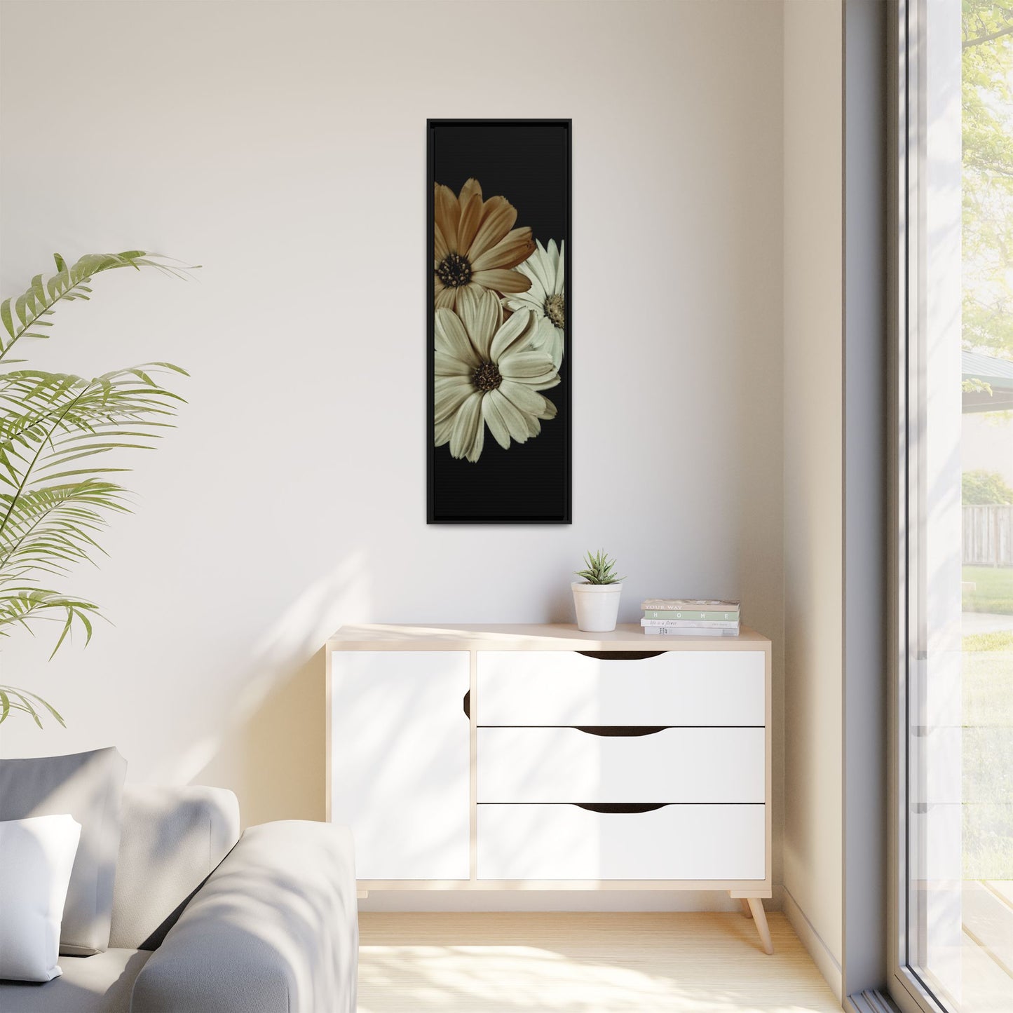 Collection Signature "FLORAL Numéro 3" sur Toile encadrée avec caisse américaine