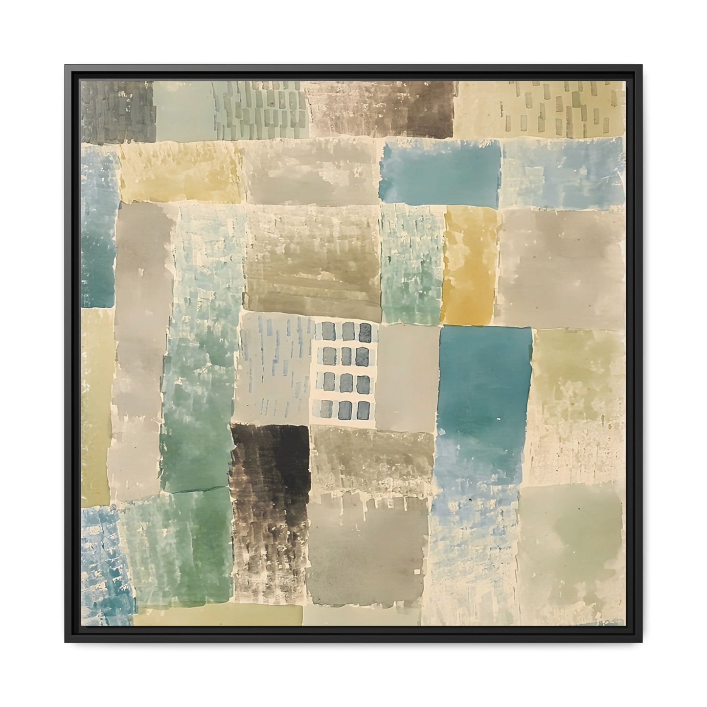First house of a settlement (1926) by Paul Klee / Toile encadrée sur caisse américaine