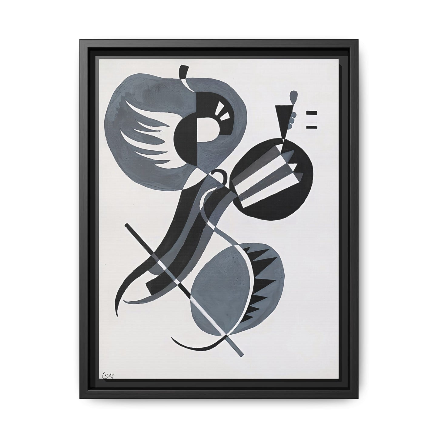 Wassily Kandinsky / No Title (1934) / Toile encadrée sur caisse américaine