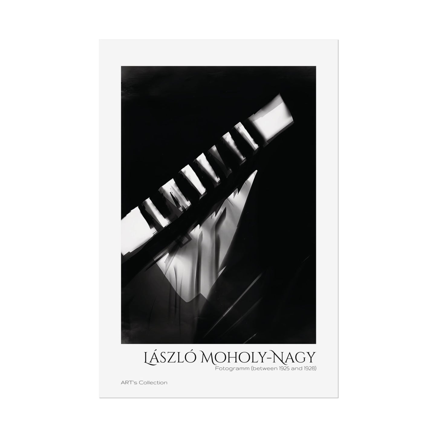 Fotogramm (between 1925 and 1928) by László Moholy-Nagy / Affiche imprimée - Série ART's Collection