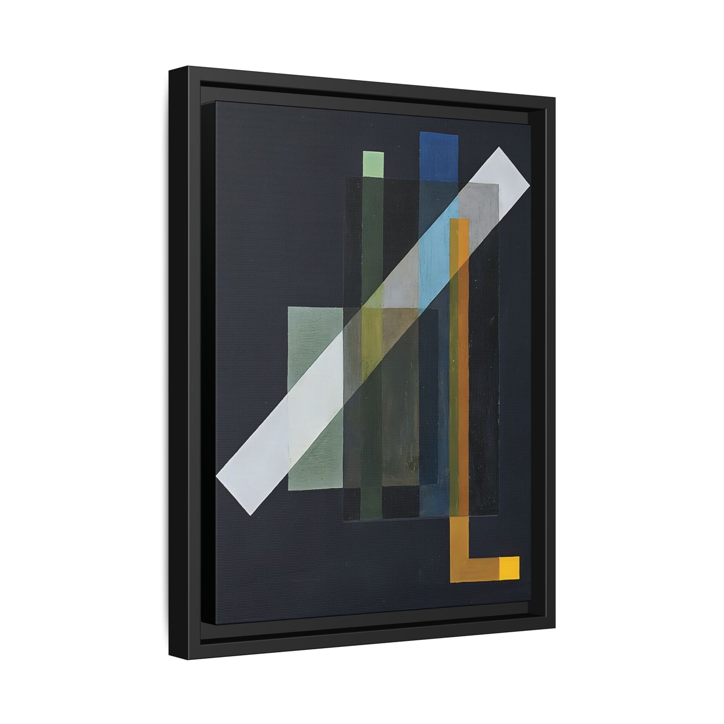 Construction (1924) by László Moholy-Nagy / Toile encadrée sur caisse américaine