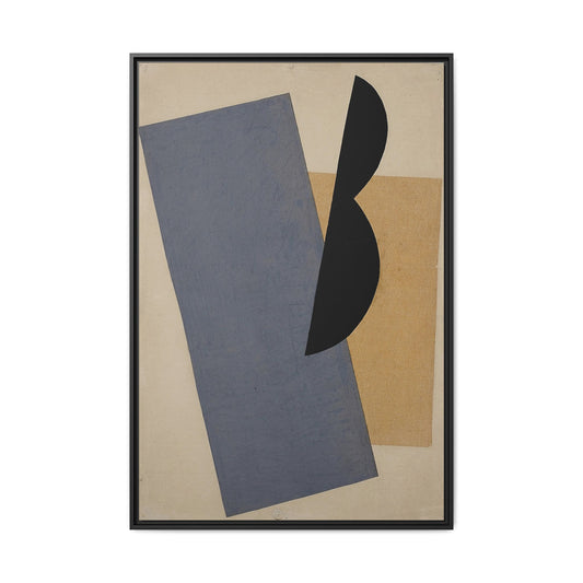 Composition Blue-Yellow-Black (1920) by El Lissitzky / Toile encadrée sur caisse américaine