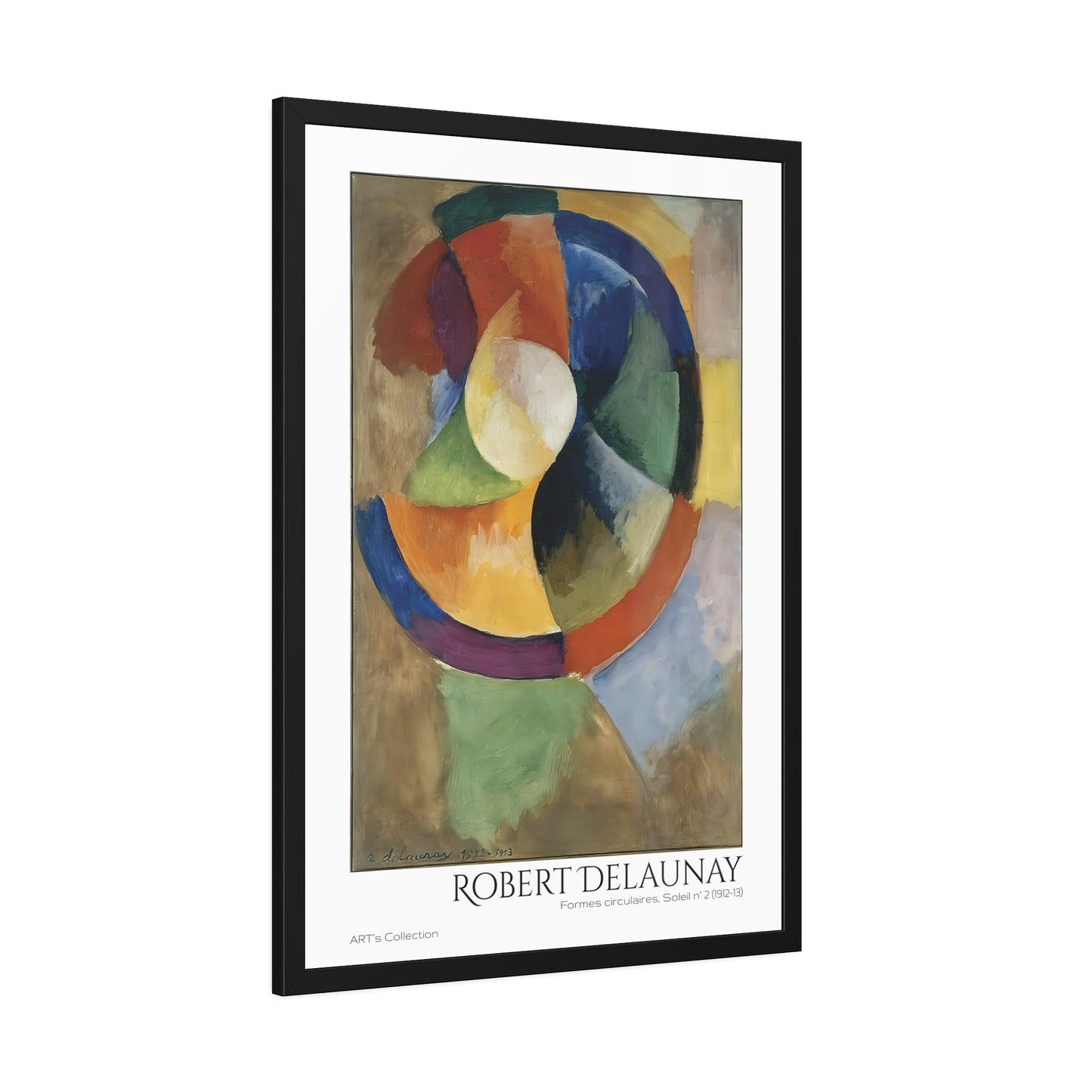 Formes circulaires, Soleil N.2 (1912-13) by Robert Delaunay / Affiche Encadrée série ART's Collection