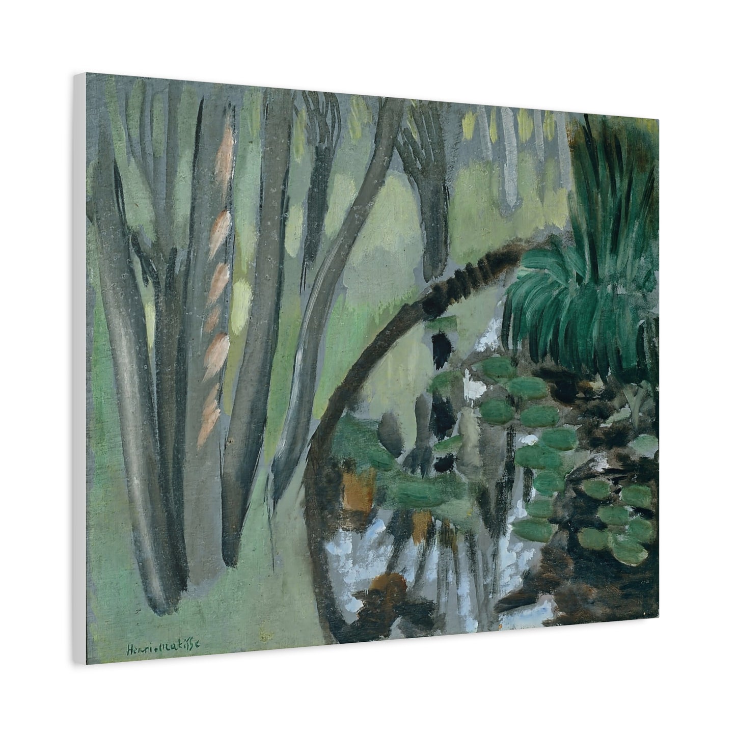 Le ruisseau, Maintenon (1918) by Henri Matisse / Reproduction Fine Art sur Toile / Flanc Large Epaisseur 3.2 cm - 1.25 inch