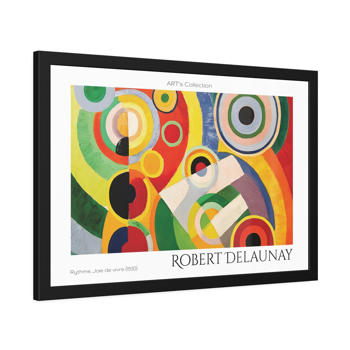 Rythme, Joie de vivre (1930) by Robert Delaunay / Affiche Encadrée série ART's Collection
