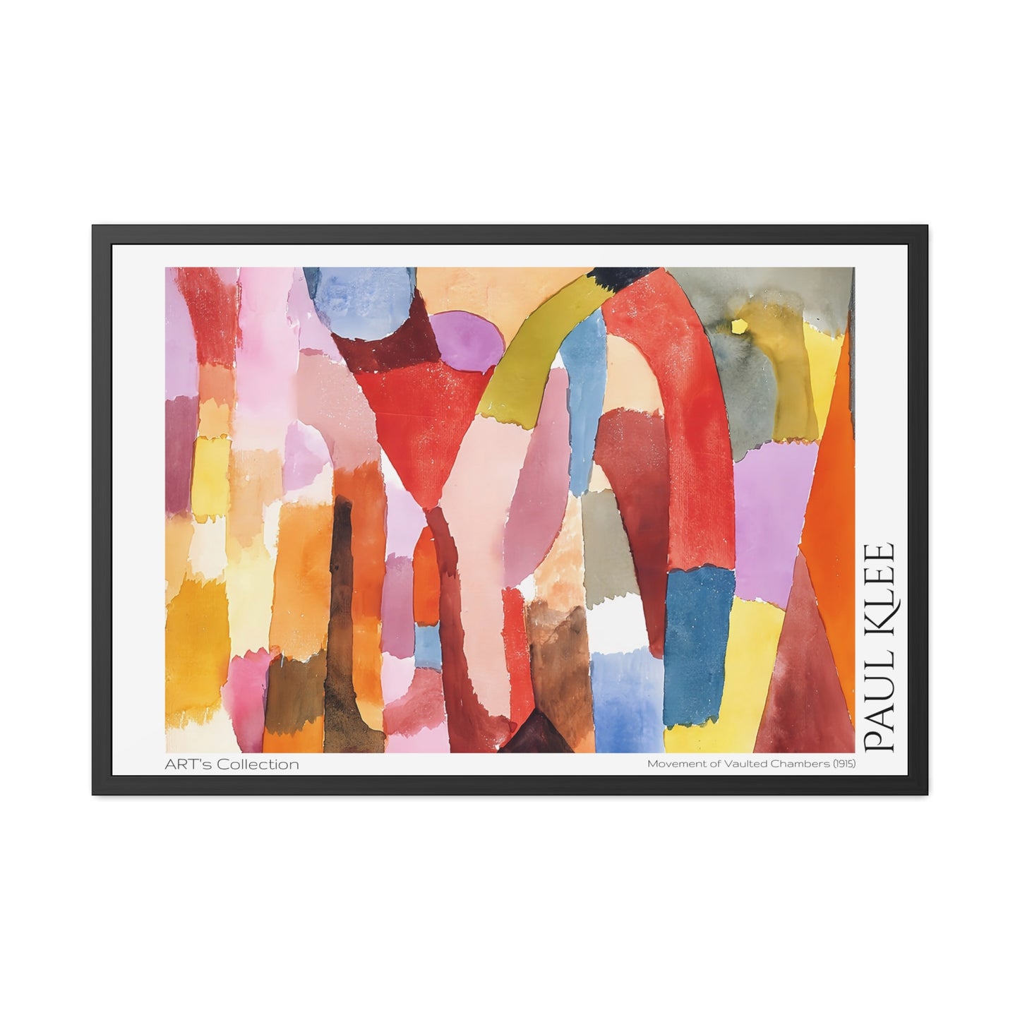 Movement of Vaulted Chambers (1915) by Paul Klee / Affiche Encadrée série ART's Collection