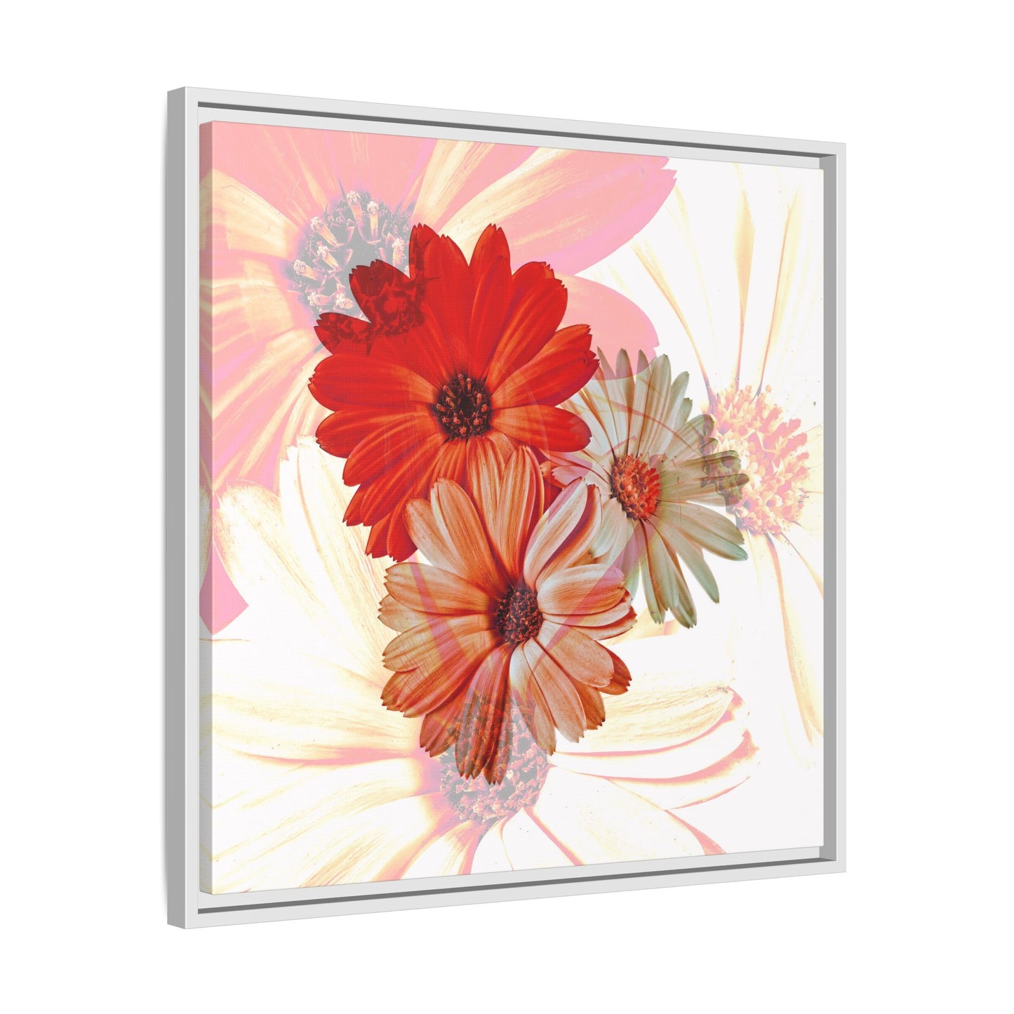 Collection Signature "FLORAL Numéro 18" sur Toile encadrée avec caisse américaine