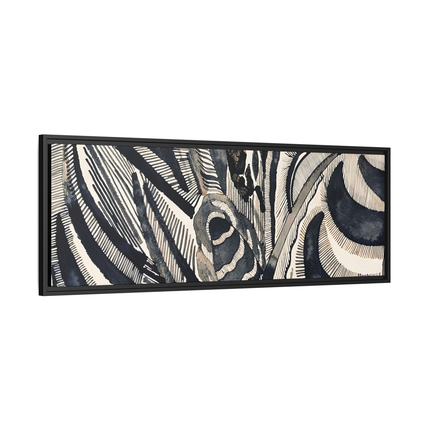 Landschaft (1918) by Otto Freundlich / Toile encadrée sur caisse américaine