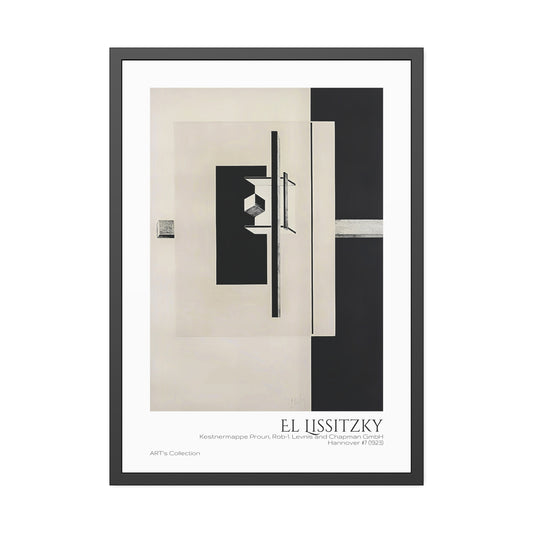 Kestnermappe Proun, Rob-1. Levnis and Chapman GmbH Hannover #7 (1923) by El Lissitzky / Affiche Encadrée série ART's Collection