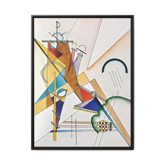 Wassily Kandinsky / Tissu (1923) / Toile encadrée sur caisse américaine