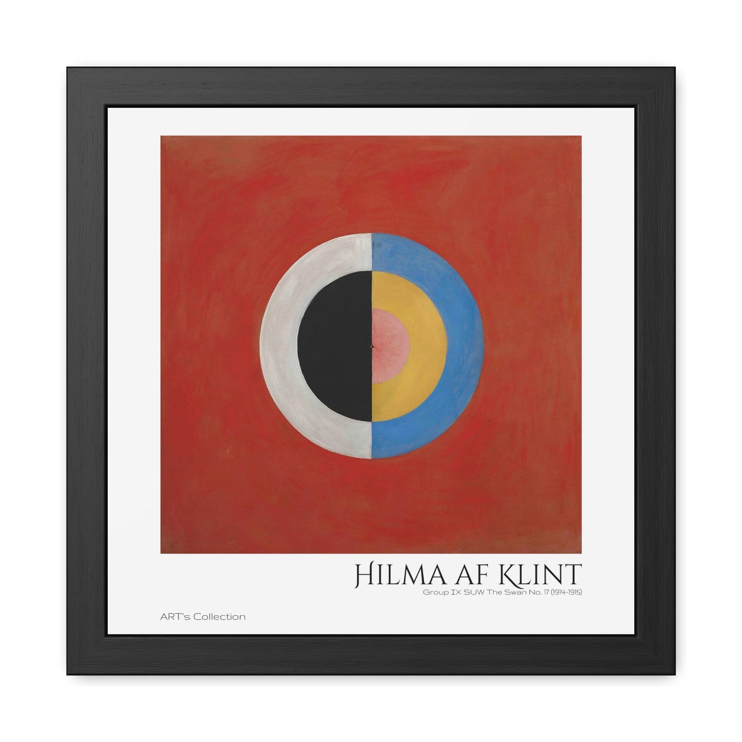 Group IX,SUW, No. 17. The Swan, No. 17 (1914-1915) by Hilma af Klint / Affiche Encadrée série ART's Collection