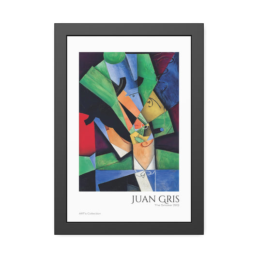 The Smoker (1913) by Juan Gris / Affiche Encadrée série ART's Collection