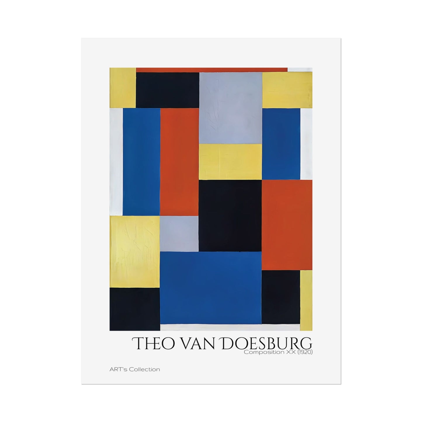 Composition XX (1920) by Theo van Doesburg / Affiche imprimée - Série ART's Collection