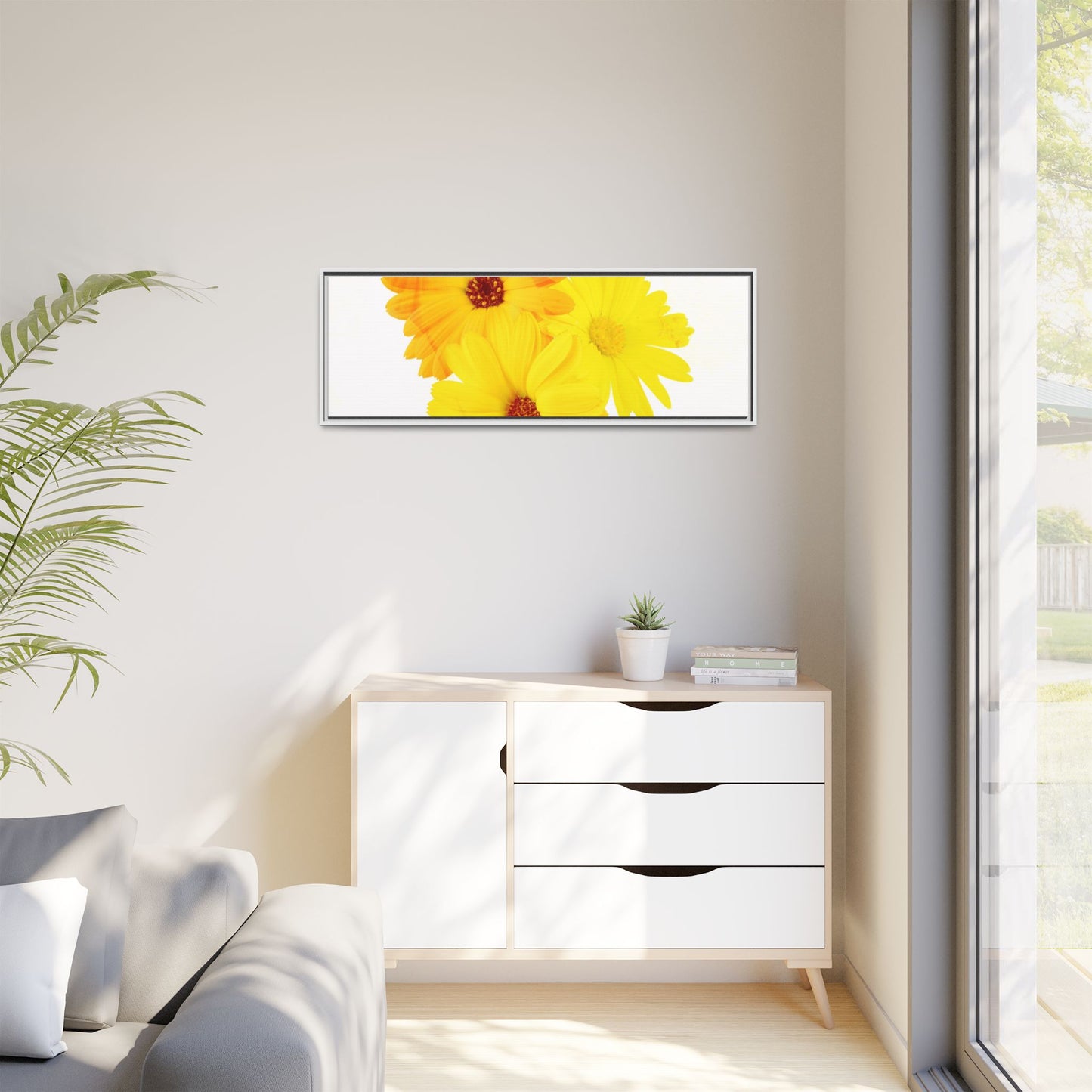 Collection Signature "FLORAL Numéro 16" sur Toile encadrée avec caisse américaine