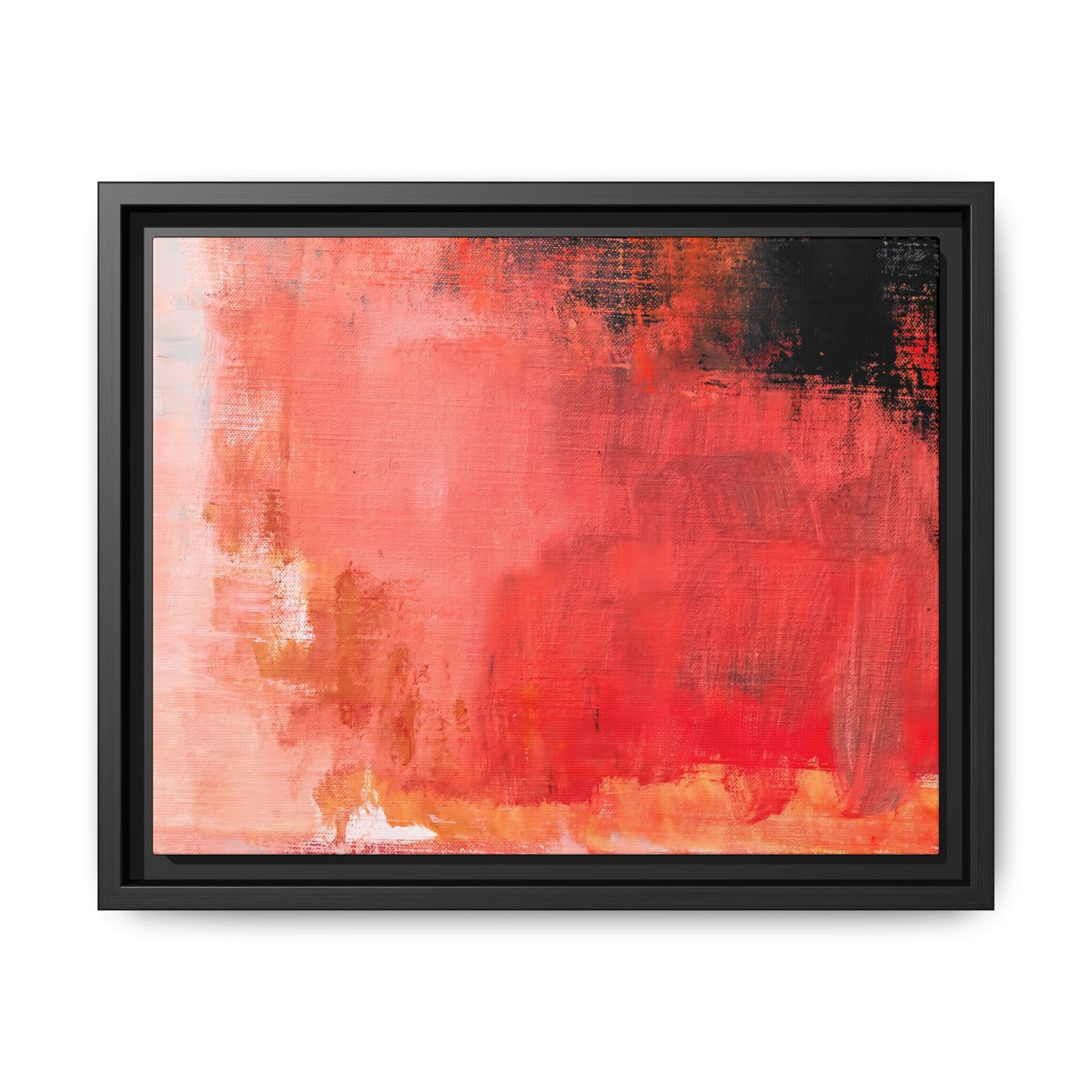 Tableau Contemporain Ecarlate "Série Sign Collections" / Toile encadrée sur caisse américaine
