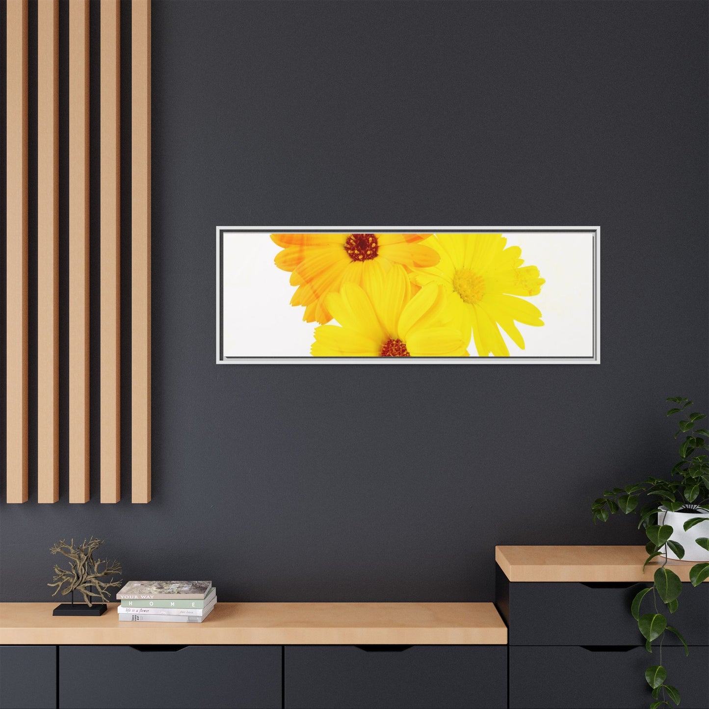 Collection Signature "FLORAL Numéro 16" sur Toile encadrée avec caisse américaine