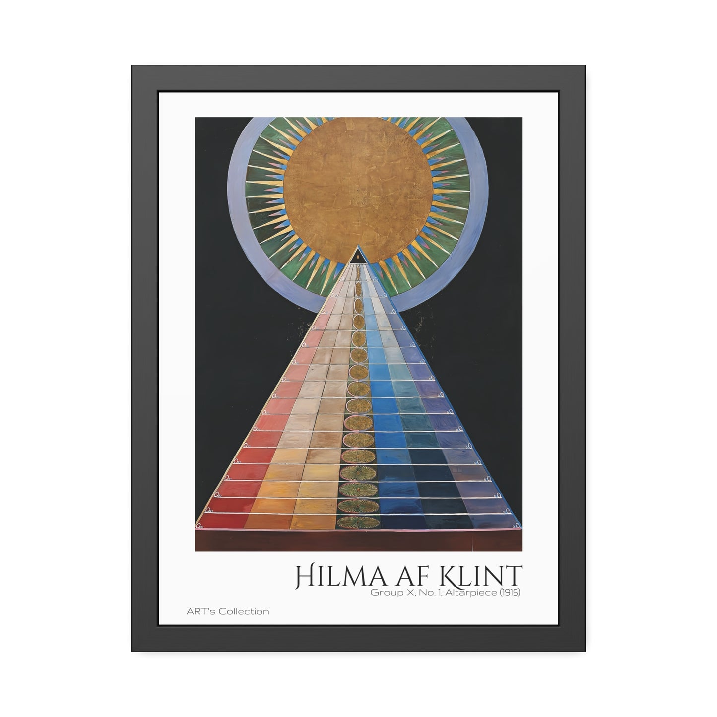 Group X No 1 Altarpiece (1915) by Hilma af Klint / Affiche Encadrée série ART's Collection