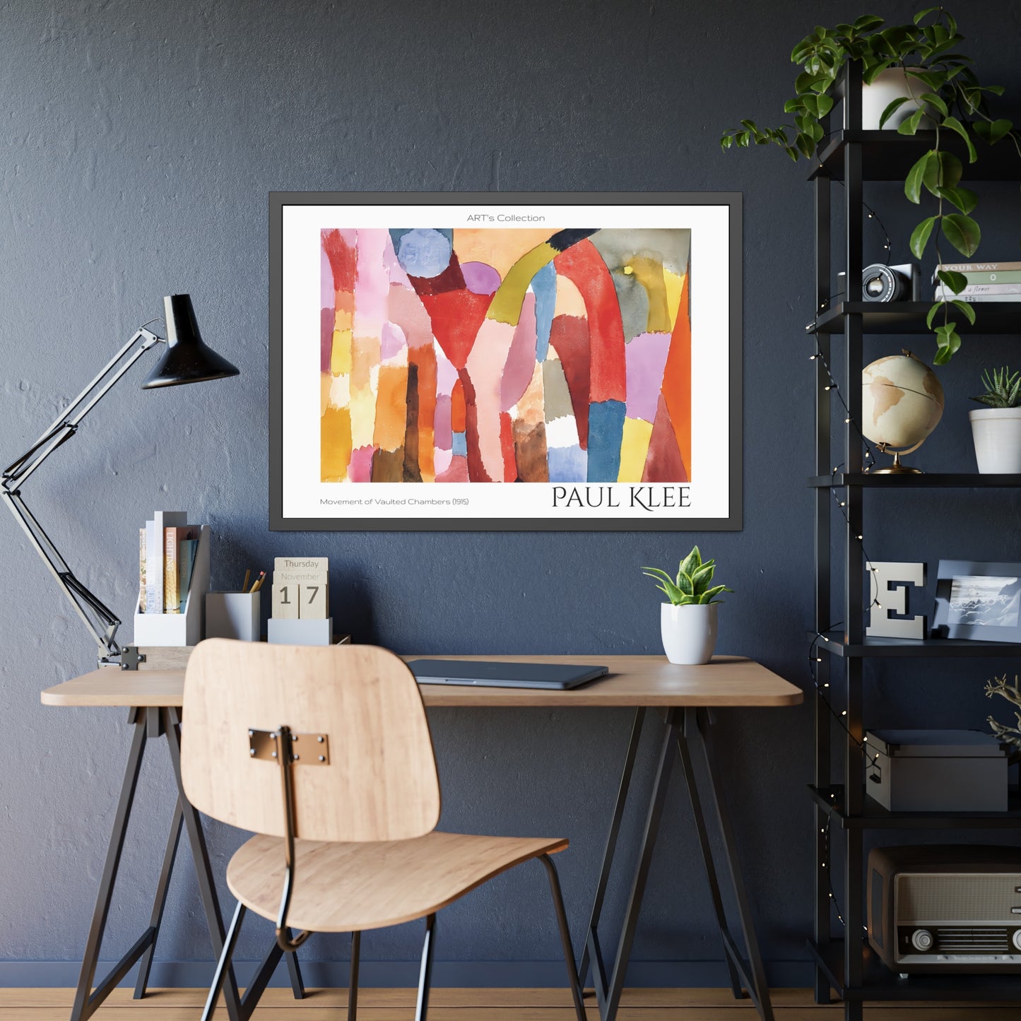 Movement of Vaulted Chambers (1915) by Paul Klee / Affiche Encadrée série ART's Collection