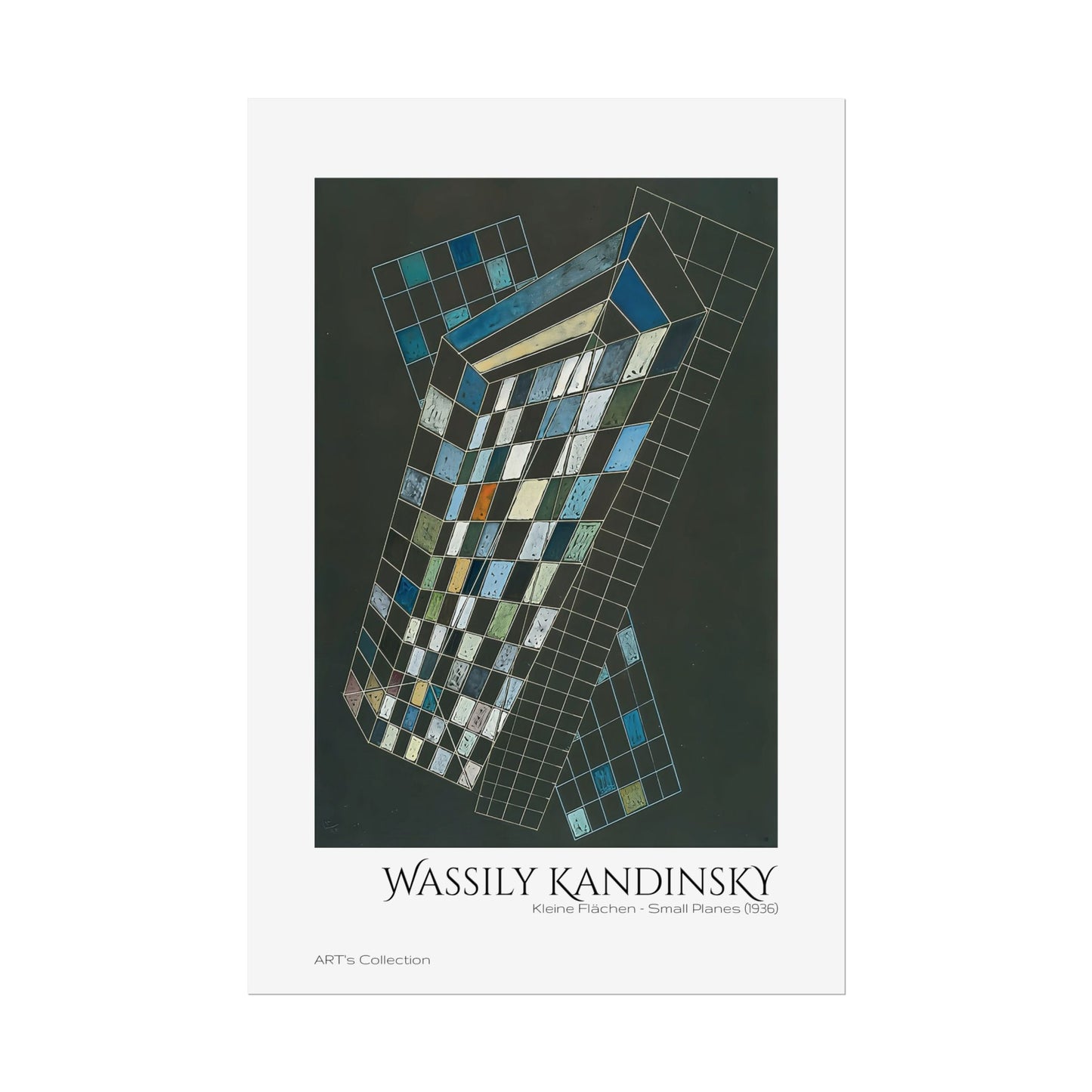 Kleine Flächen - Small Planes (1936) by Wassily Kandinsky / Affiche imprimée - Série ART's Collection