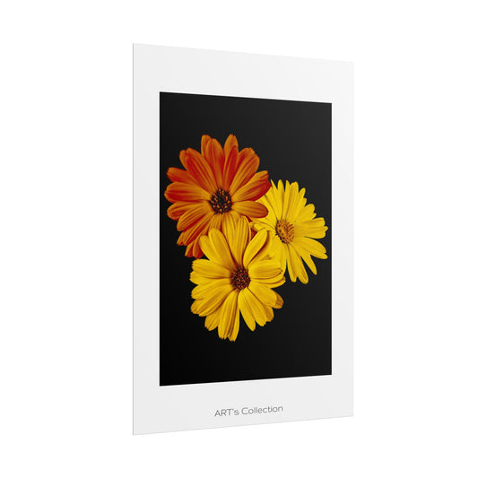 Collection Signature "FLORAL Numéro 4" sur Affiche imprimée - Série ART's Collection