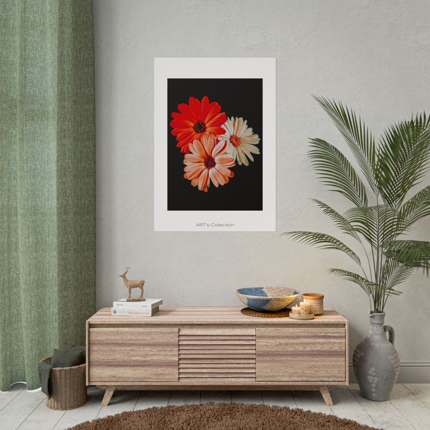Collection Signature "FLORAL Numéro 7" sur Affiche imprimée - Série ART's Collection