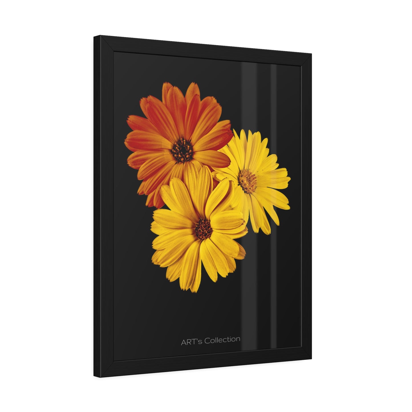Collection Signature "FLORAL Numéro 4" sur Affiche Encadrée série ART's Collection