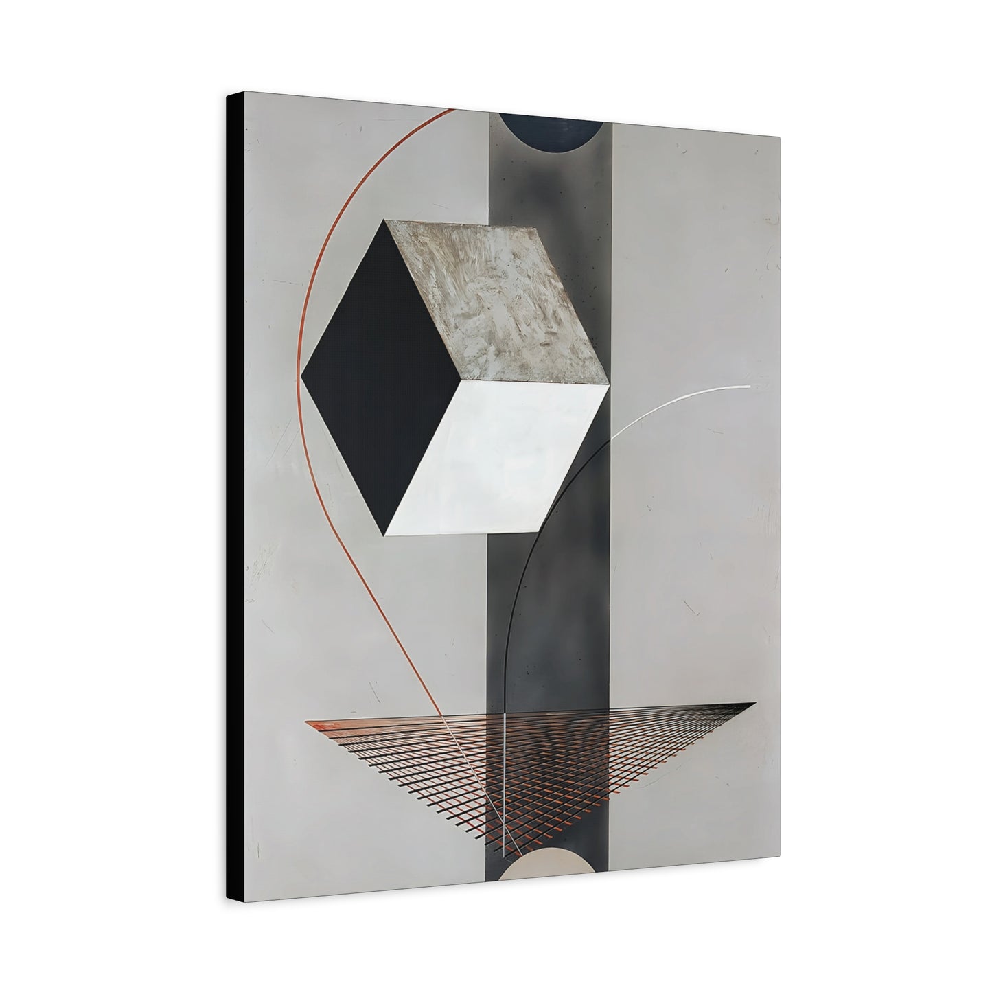 Proun 99 (ca. 1923-1925) by El Lissitzky / Reproduction Fine Art sur Toile / Epaisseur 3.2 cm - 1.25 inch