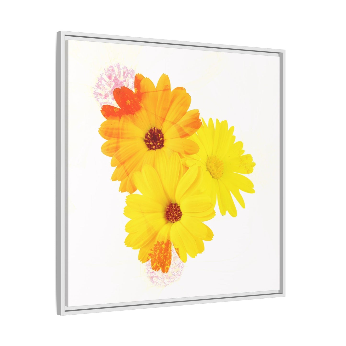 Collection Signature "FLORAL Numéro 16" sur Toile encadrée avec caisse américaine