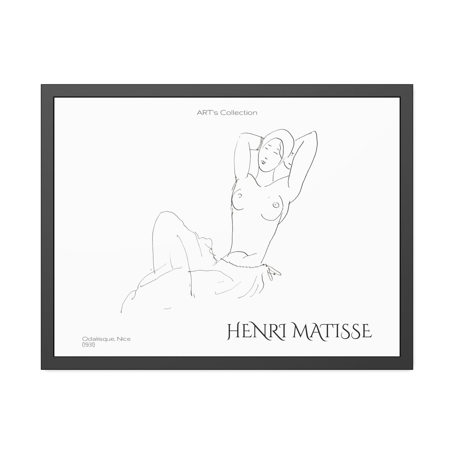 Odalisque, Nice (1931) by Henry Matisse / Affiche Encadrée série ART's Collection