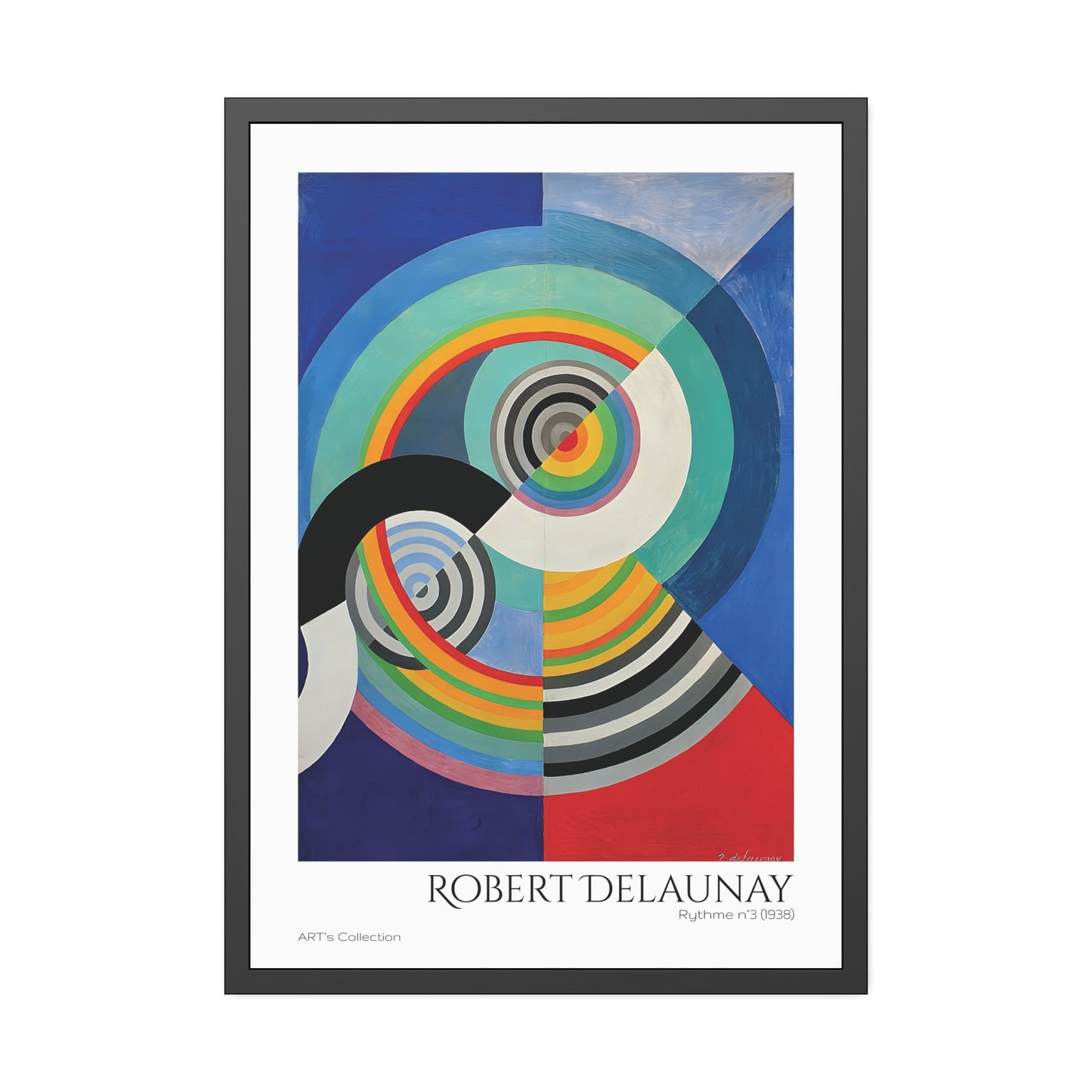 Rythme N.3 (1938) by Robert Delaunay / Affiche Encadrée série ART's Collection