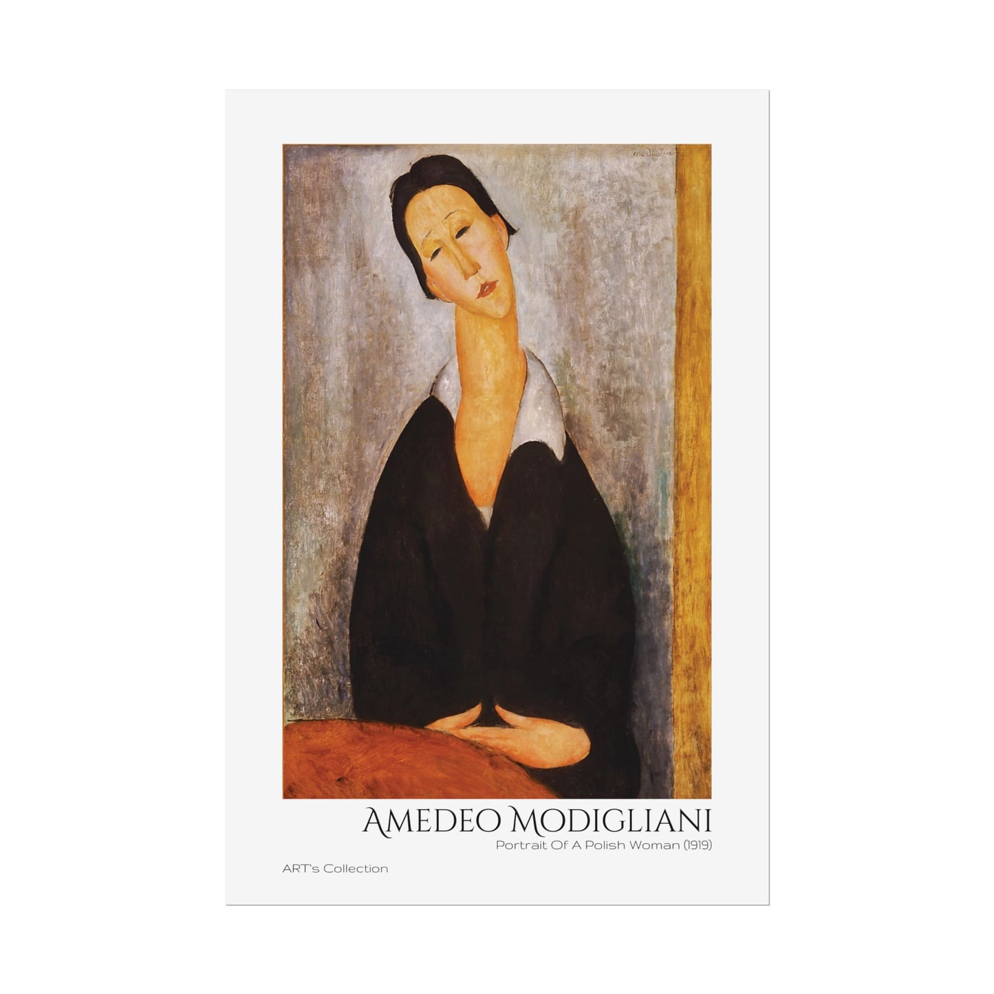 Portrait Of A Polish Woman (1919) by Amedeo Modigliani / Affiche imprimée - Série ART's Collection
