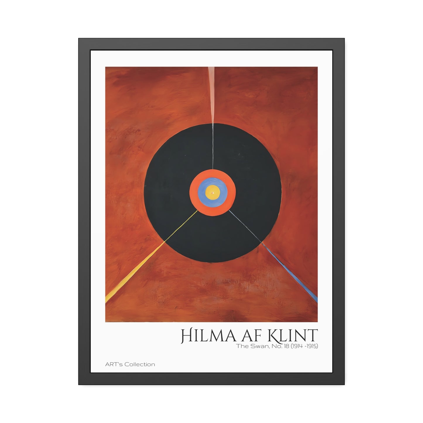 The Swan, No. 18 (1914 -1915) by Hilma af Klint / Affiche Encadrée série ART's Collection