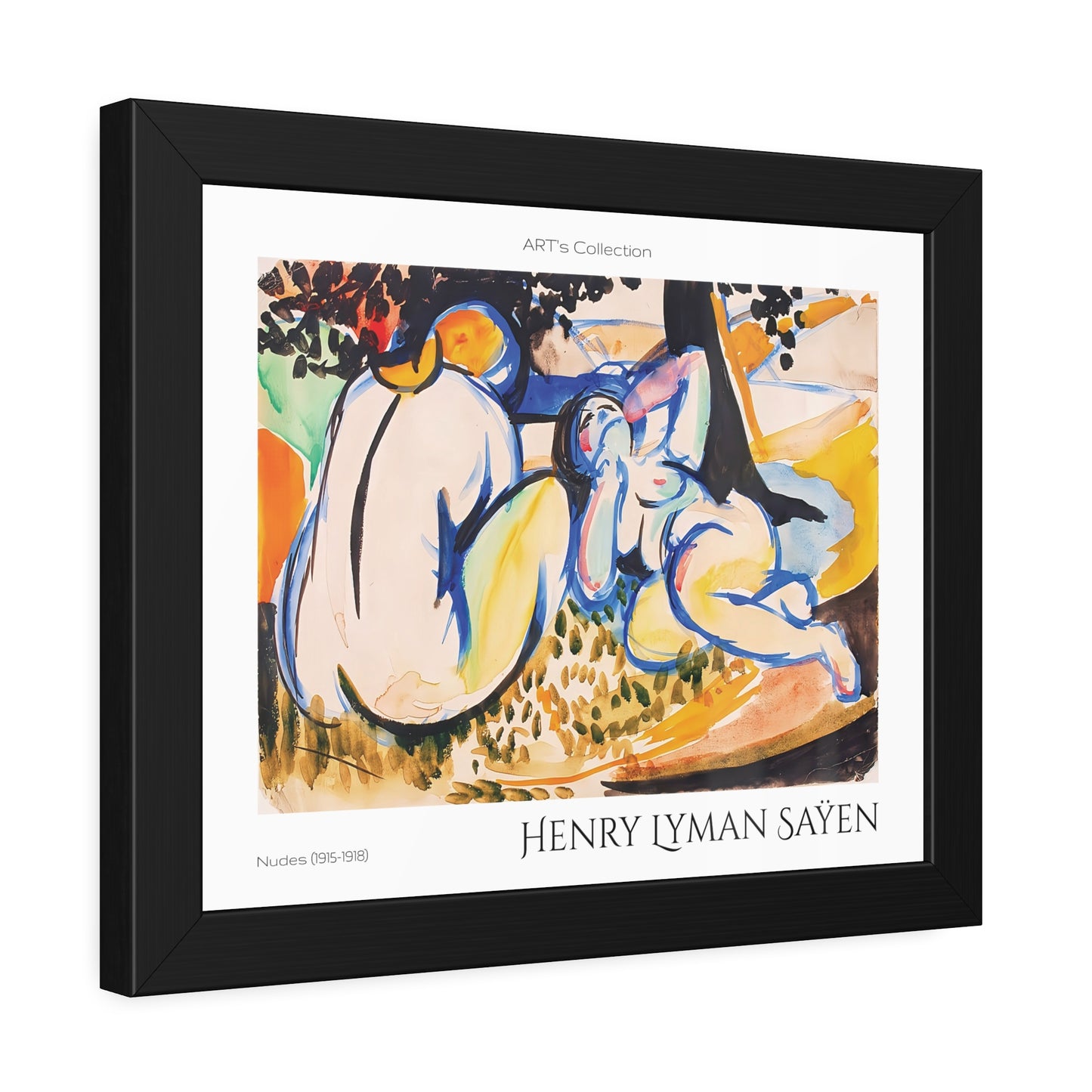 Nudes (1915-1918) by Henry Lyman Saÿen / Affiche Encadrée série ART's Collection