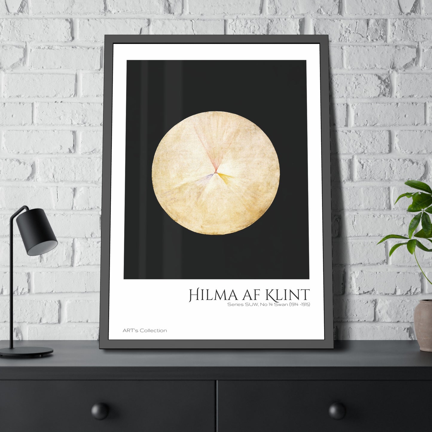 Series SUW, No 14 Swan (1914 -1915) by Hilma af Klint / Affiche Encadrée série ART's Collection