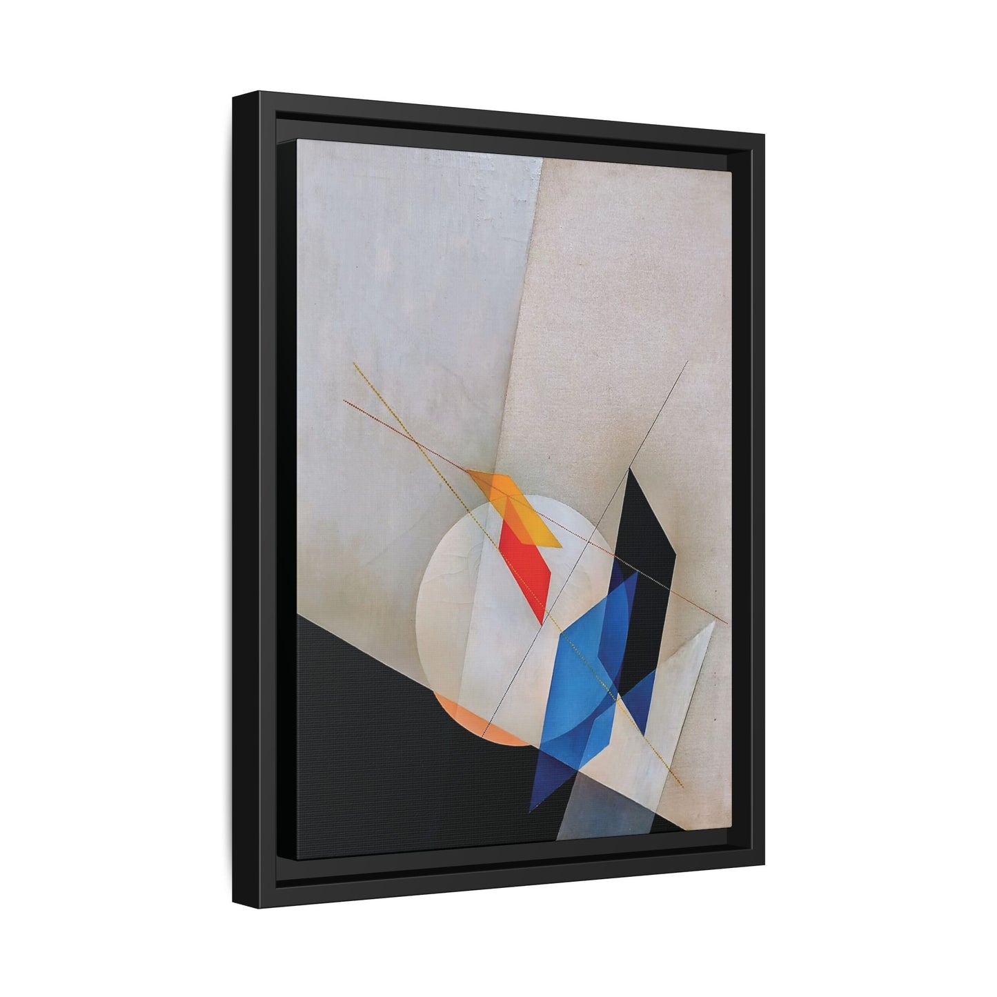 A 18 (1927) by László Moholy-Nagy / Toile encadrée sur caisse américaine