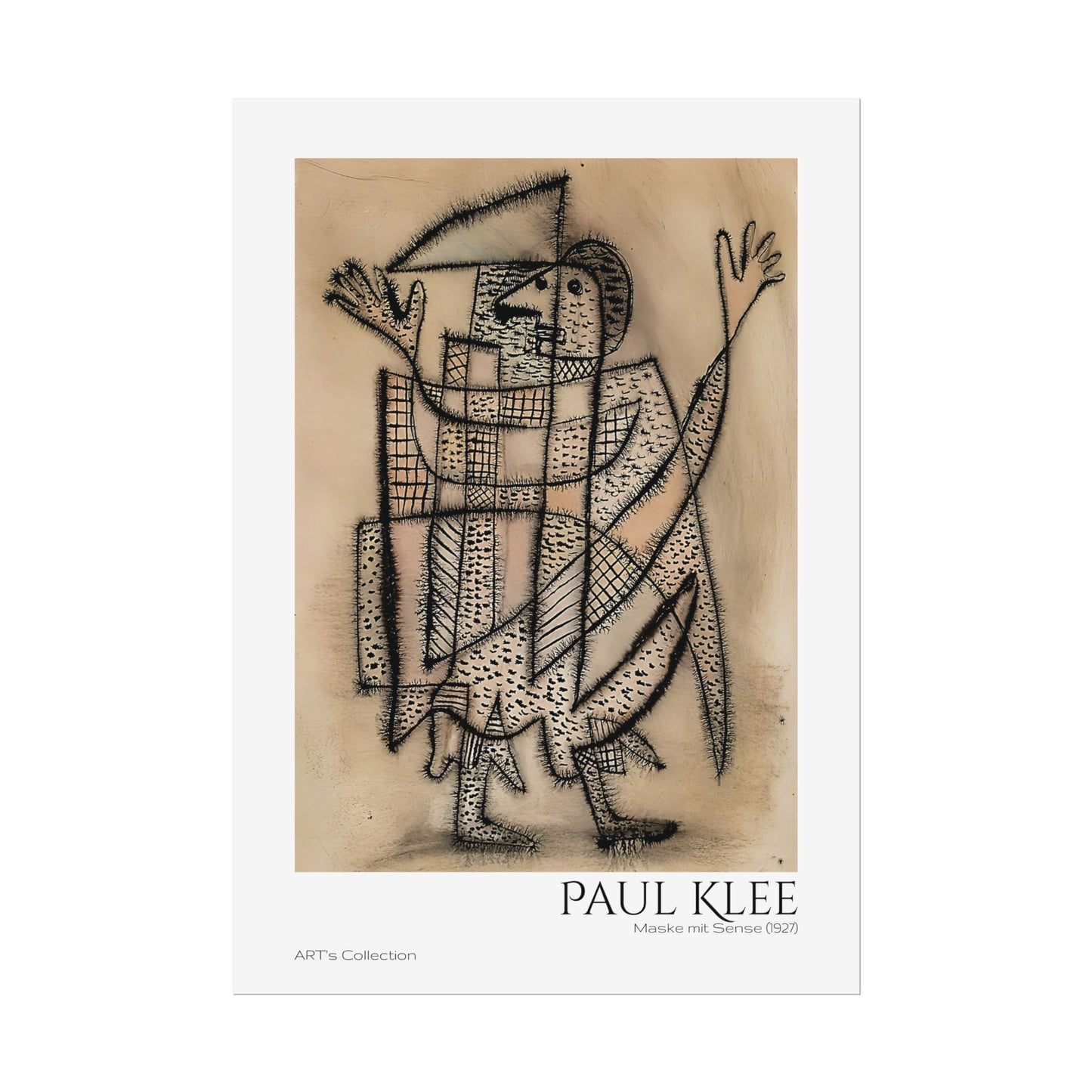 Maske mit Sense (1927) by Paul Klee / Affiche imprimée - Série ART's Collection