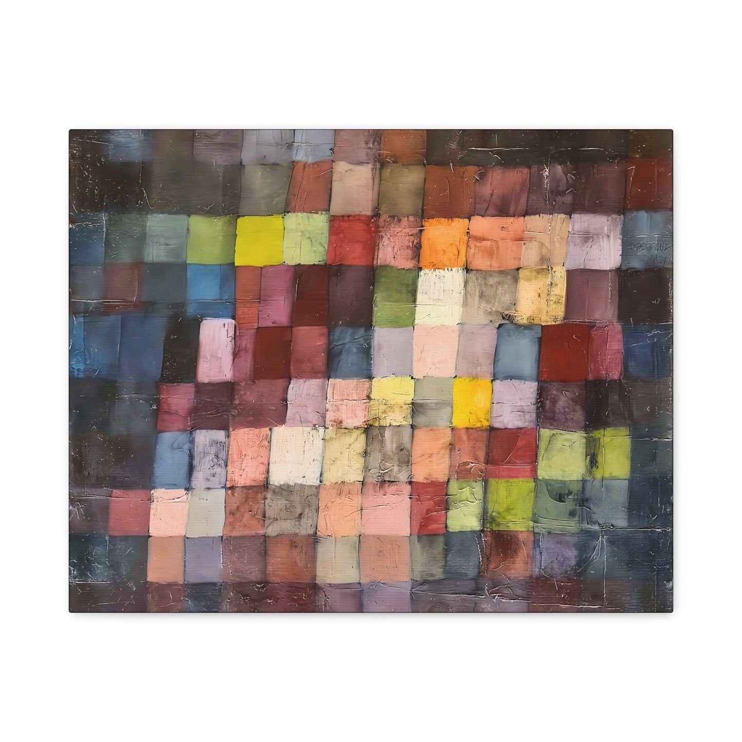 Ancient Sound (1925) by Paul Klee / Reproduction Fine Art sur Toile / Large Epaisseur 3.2 cm - 1.25 inch