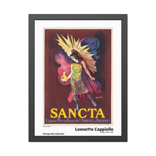 Sancta (1925) by Leonetto Cappiello / Affiche Encadrée Série Vintage Ads Collection