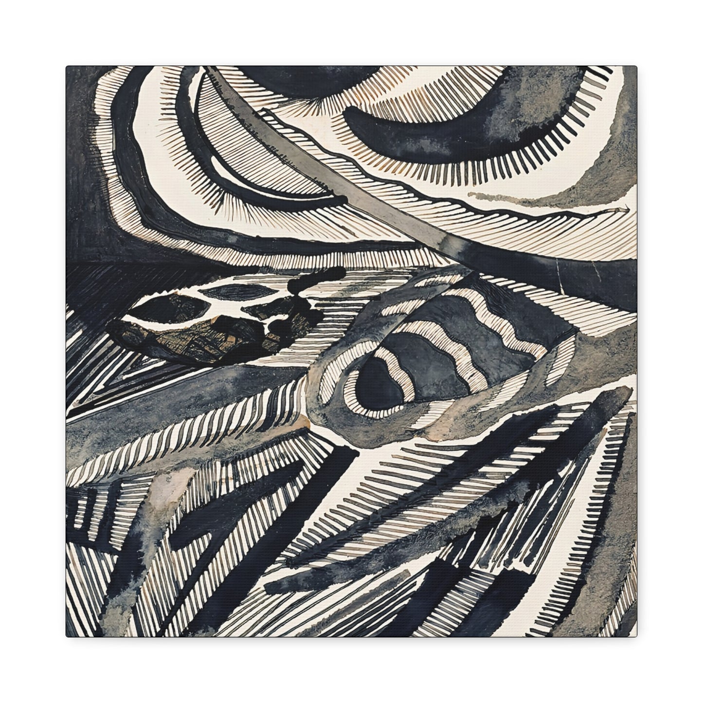 Landschaft (1918) by Otto Freundlich / Reproduction Fine Art sur Toile / Epaisseur 3.2 cm - 1.25 inch