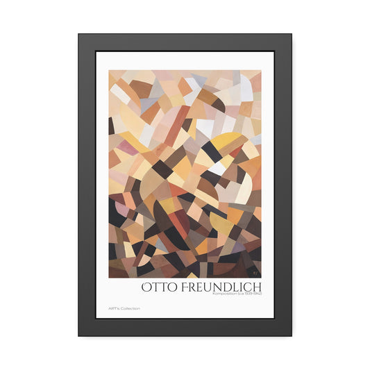 Komposition (ca 1939-1942) by Otto Freundlich / Affiche Encadrée série ART's Collection