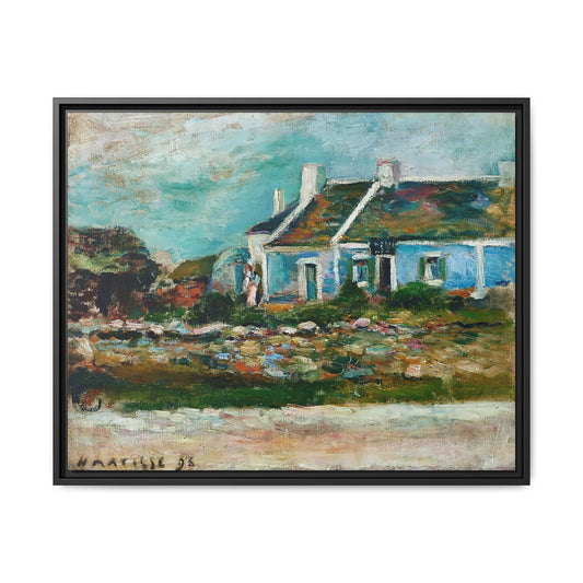 Entrée de cabaret Breton (1896) by Henri Matisse / Toile encadrée sur caisse américaine