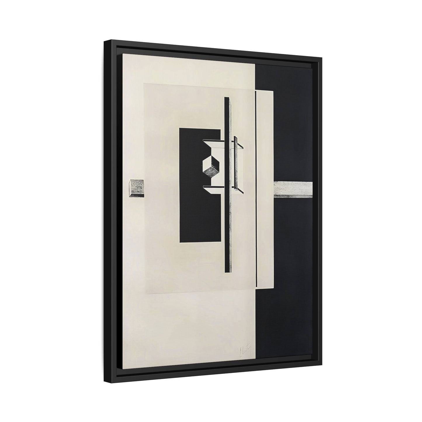 Kestnermappe Proun, Rob-1. Levnis and Chapman GmbH Hannover #7 (1923) by El Lissitzky / Toile encadrée sur caisse américaine