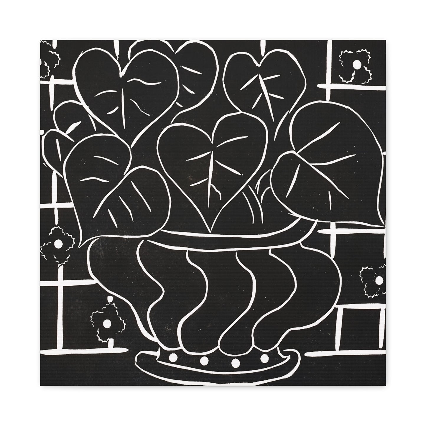 Corbeille de bégonias I (1938) by Henri Matisse / Reproduction Fine Art sur Toile / Large Epaisseur 3.2 cm - 1.25 inch