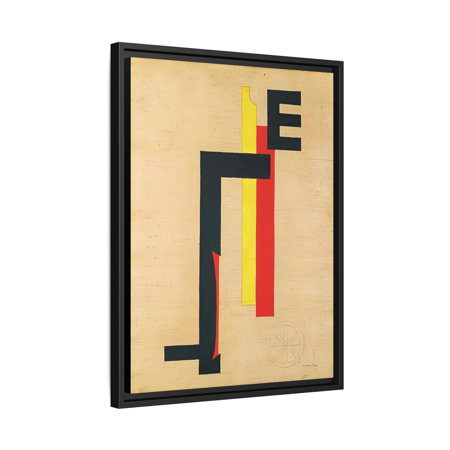 E-Bild - E Picture (1921) by László Moholy-Nagy / Toile encadrée sur caisse américaine